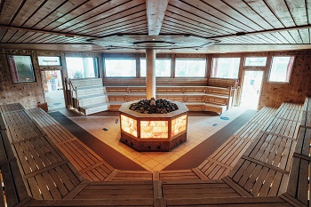 Die Sauna der Königlichen Kristalltherme Schwangau