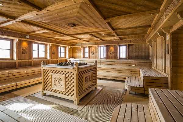 Die Sauna der Kristall Therme Kochel am See