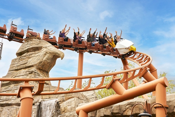 Die Achterbahn Flying Eagle im LEGOLAND® Billund Resort