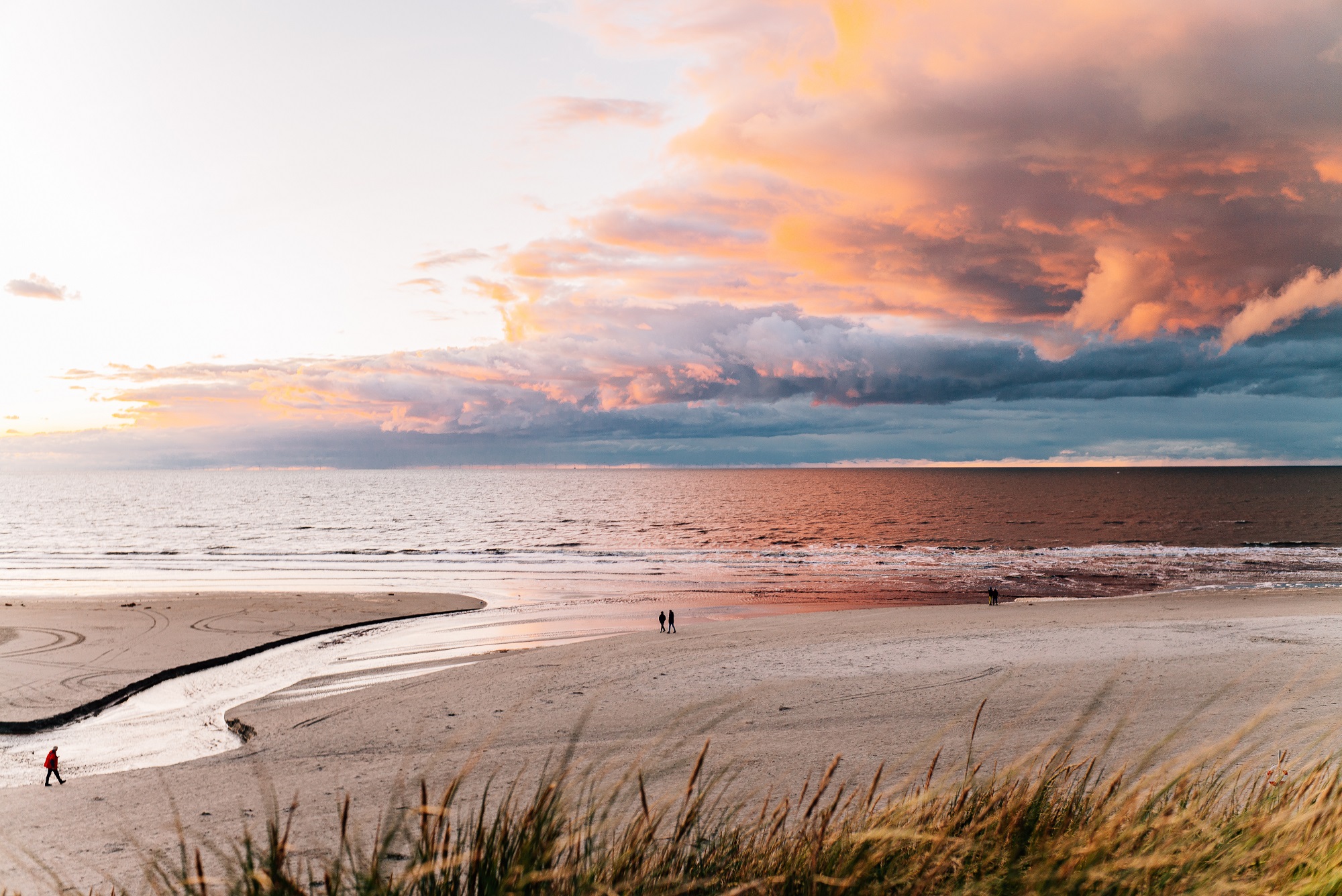 Nordseestrand in Vejers in Dänemark