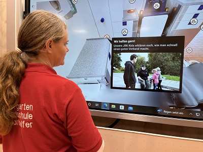 Der virtuelle Krankenwagen am Bildschirm